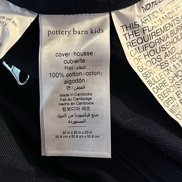 Pottery Barn Kids MY FIRST anywhere navy blue chair cover MICHAEL - Picture 3 of 3